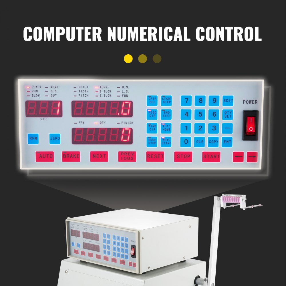 Figure 5 — The controller keypad and multi-window display of the CNC-200A class controller used on this machine. Source: VEVOR product listing (representative of eBay item 406920548529).